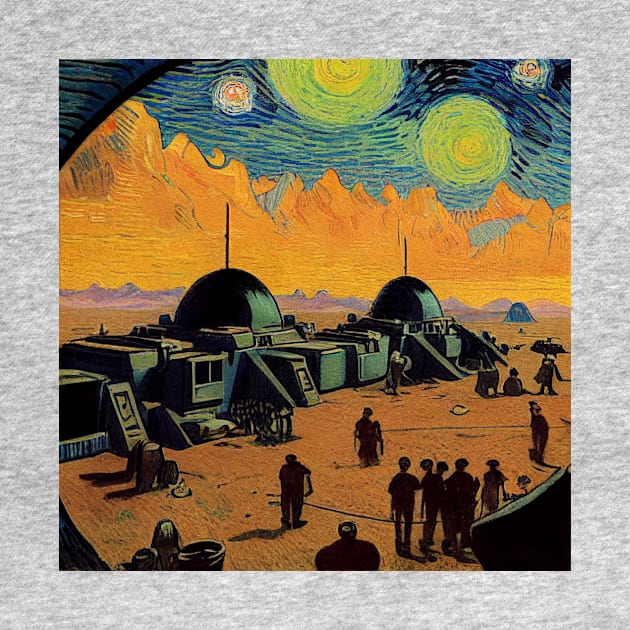 Starry Night in Mos Eisley Tatooine by Grassroots Green